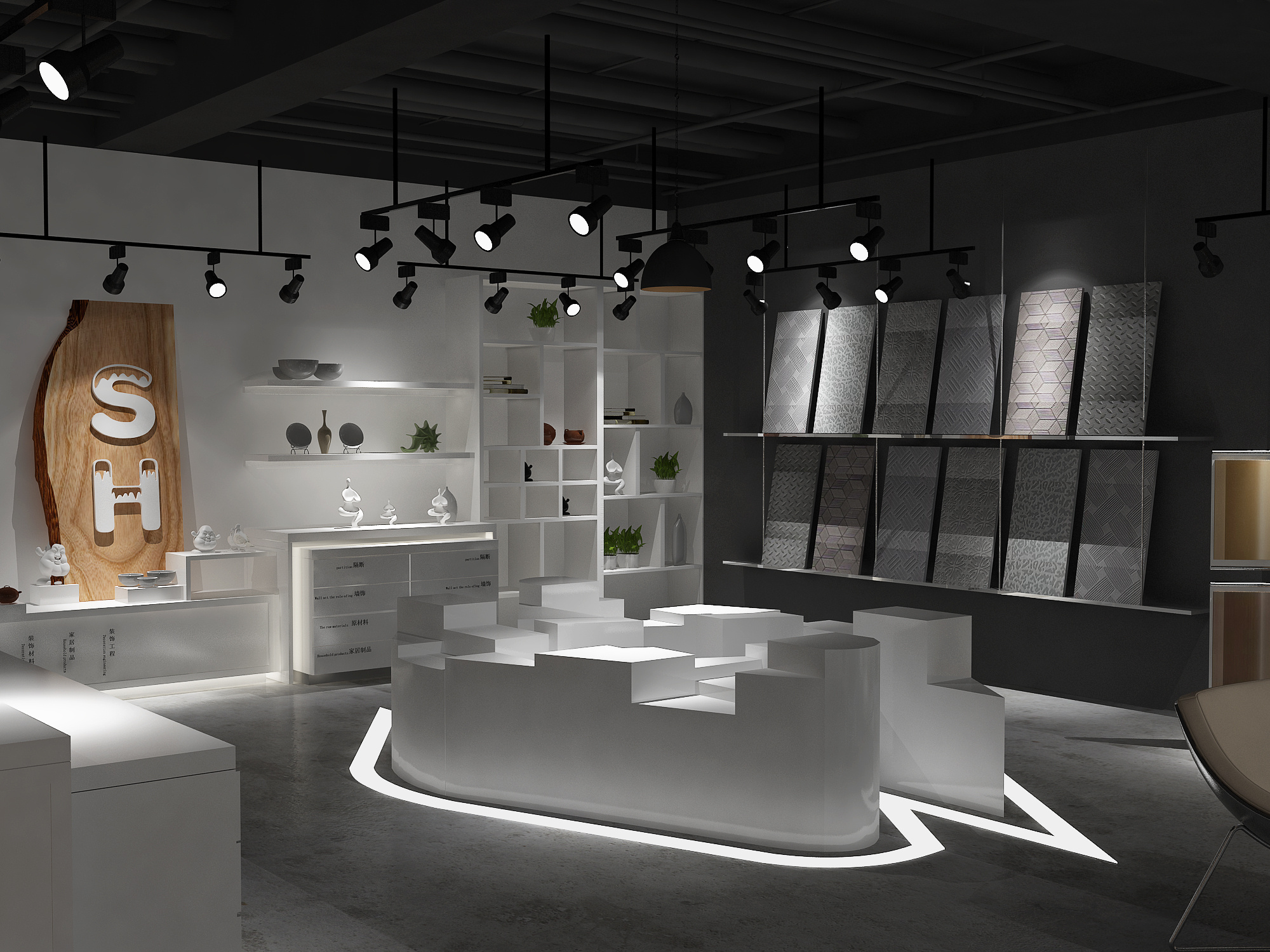 不銹鋼建材展廳 成都展廳設計的未來空間美學